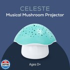 Angelcare Celeste Musical Mushroom Night Light Baby Projector - Sleep Soother