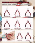 Pliers Sets Jewelers Making Tools Kit  Professional 8 Piece Mini Wire Plier With