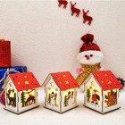 Dollhouse Miniature 1 12 Scale Christmas Cabin Pendantcottage Holiday Decor Gift