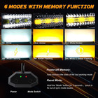 52inch 300w Curved Led Light Bar Spot Flood Combo Driving Strobe For Ford Chevy