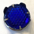 New Redfox Prism Cut Dot Jeweled Glass 1  Reflector 4 Tab Dark Blue