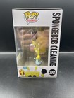 Spongebob Squarepants Cleaning Nickelodeon 2025 Sdcc Funko Pop  Con Sticker