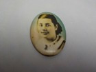Antique Celluloid Pocket Mirror Lady Girl