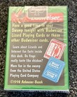 Vtg 1998 Poker Playing Cards Budweiser Lizard King Of Beers  Anheuser-busch Usa