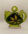 Lucite Napkin Holder Green Tea Coffee Pot Vintage 1960s Mid Century Modern