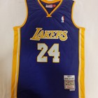 Kobe Bryant Signed Autographed Los Angeles Lakers  24 Jersey Violet W coa