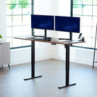 Vivo Electric 71 X 30 In Rustic Standing Desk  Memory Height Adjustment  1b Seri