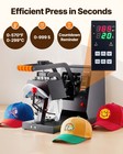 Vevor Hat Heat Press Cap Heat Press Machine 4 Heating Pads Sublimation Transfer