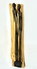 Vintage African Maasai Ebony Wood Sculpture Hand Carved Male Female Tribal Art