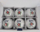 Miller Lite 12oz Beernament Holiday Christmas Ornament Set Of 6 With Gift Box
