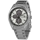 Seiko Men s Watch Solar Chronograph White Dial Silver Stainless Steel Wr Ssc769
