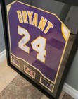 Framed  Kobe Bryant Signed Autographed Los Angeles Lakers Custom Jersey With Coa