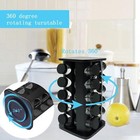 Rotating Spice Rack  Spice Rack Organizer For Cabinet  Spice Rack With Jars