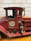 Vintage Arcade International Harvester  red Baby  Cast Iron Dump Truck Toy