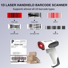 Laser Wireless Barcode Reader With Stand Bluetooth 2 4ghz Usb Wired 1d Scanner