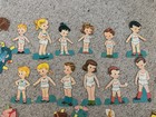 Set Of 12 Children Vintage Paper Dolls
