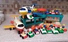 Mega Lot  996 Airport Many Extras Good Cond Vintage Fisher Price Little People