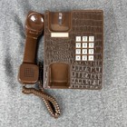 Vintage Western Electric Exeter Brown Touch Tone Corded Telephone Phone Retro