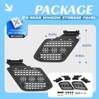 Pair Rear Window Storage Molle Modular Panel Cargo Rack For Toyota 4runner 10-24