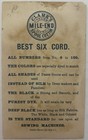 Clark s Mile-end Spool Cotton Trade Card Advertising Sewing Machine Thread