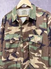 Vintage Camouflage Military Jacket Men   s M Camo Us Army Surplus Button Pockets