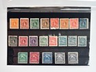Postage Stamps Nicaragua 1910-1940ss Vintage Set 21 Pcs Centavos Cancelled Mh