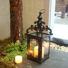 Candle Lantern Decorative Indoor   Outdoor  Large Vintage Metal Hanging tabletop