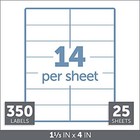 Office Depot Address Labels 1 1 3in X 4in Inkjet Laser White Pack Of 350 Av 8162
