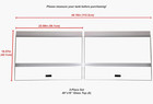 48x18 Glass Canopy 2 Piece Set For 75 90 110 Gallon Aquarium Fish Tank