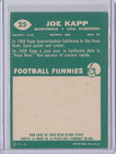 1960 Topps Cfl  25 Joe Kapp Rc Ex-mint Set Break