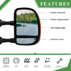 Driver And Passenger Side Tow Mirrors For 99-07 F250 F350 F450 F550 Super Duty 0