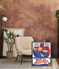 Pepsi Cola - Old Cops 1950s - Bigger Bottle - Restored - Metal Sign 11 X 14