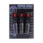 3 Pack Police Magnum Pepper Spray 1 2oz Oc-17 Safety Lock Uv Dye Self Defense