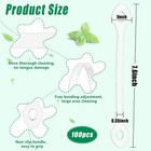 100x Disposable Tongue Scraper Cleaner Adults Kids Oral Care Fresh Breath