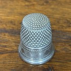 Vintage Sterling Silver Thimble Diamond Design Size 8 Simons Bro   Co  5 Grams