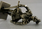 Quality Solid Silver Medieval Knight Figure Italian 800 C1970 s