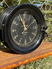 Vtg Wwii Seth Thomas Us Navy Ship Deck Clock 24h Bakelite Mechanical Key Working