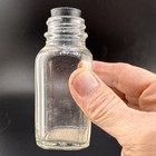 Vintage Glass Apothecary Bottle With Stopper     