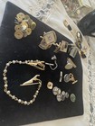 35pc Vintage Mens Jewelry Lot Ballou Swank Park Lane Mother Of Pearl Onyx Estate