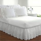 Fresh Ideas Ideas Ruffled Eyelet Bed Skirt Dust Ruffle With Gathered S