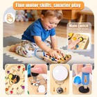Busy Board - Montessori Toys For 1-3 Years Old Boys   Girls   Sensory Toys Fo   