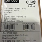 Lenovo Ideapad S340 15 6   512gb  Intel Core I7 10th Gen   1 30ghz  8 Gb  New
