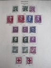 Sweden 1941-60s With Bob Stamp Collection On 2 Prong Scott Album Pages