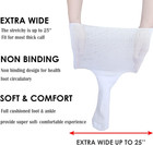 Cirzuex Extra Wide Socks For Lymphedema Swollen Feet Leg  Bariatric Socks  Cast