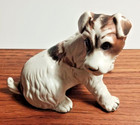 Vintage Ceramic Dog Figurine Fox Terrier 4 1 2 t X 5 1 2 l Made In Korea