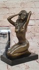 Contemporary Modern Italian Mavchi  Signed Bronze Marble Sculpture Nude Gift Sal
