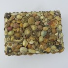 Vintage Sailors Box Maritime Trinket Jewelry Sea Shell Encrusted Art Footed
