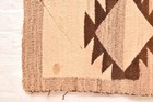 Antique Navajo Large Rug Native American Indian Crystal Weave 56x32 Textile Vtg