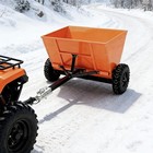 71 Gal Tow-behind Sand gravel Spreader 39    Utility Atv utv Lawn Tractor Spreader