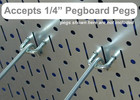 30-p-3232gv Galvanized Steel Pegboard Pack